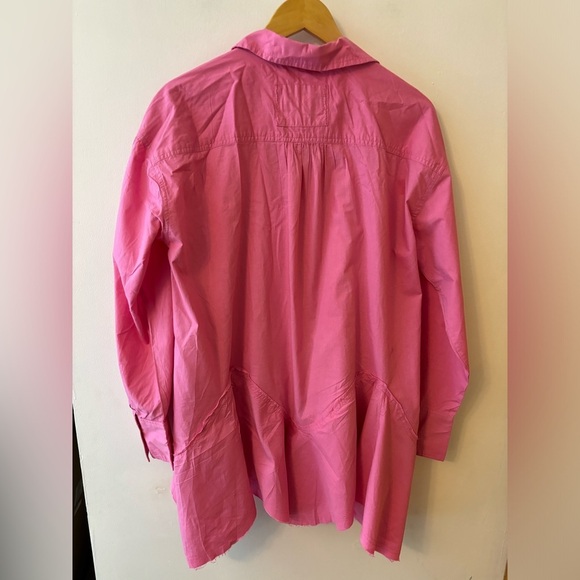 NWT Free People Oversized Barbiecore Shirt S-L - Picture 7 of 7